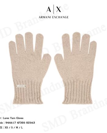 Armani Exchange ถุงมือ รุ่น Lurex Yarn Gloves Code: 944617 4F305 02563