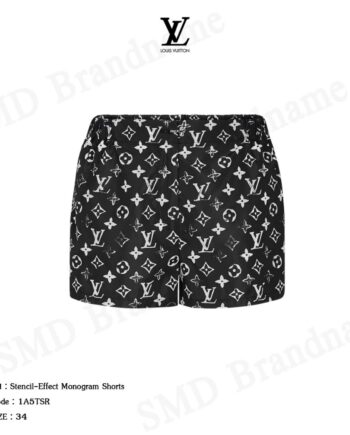 Louis Vuitton กางเกงขาสั้นผู้หญิง รุ่น Stencil-Effect Monogram Shorts Code: 1A5TSR