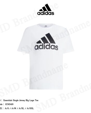Adidas เสื้อยืดคอกลมผู้ชาย รุ่น Essentials Single Jersey Big Logo Tee Code: IC9349