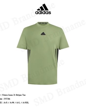 Adidas เสื้อยืดคอกลมผู้ชาย รุ่น Future Icons 3-Stripes Tee Code: IY7736
