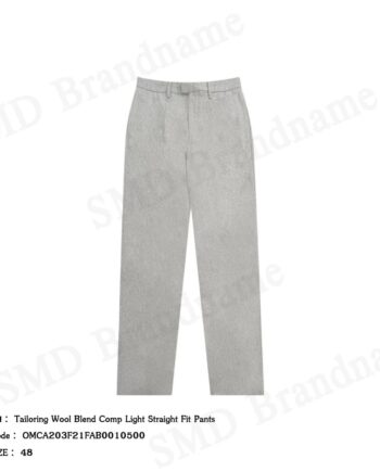 Off-White กางเกงขายาวผู้ชาย รุ่น Tailoring Wool Blend Comp Light Straight Fit Pants Code: OMCA203F21FAB0010500