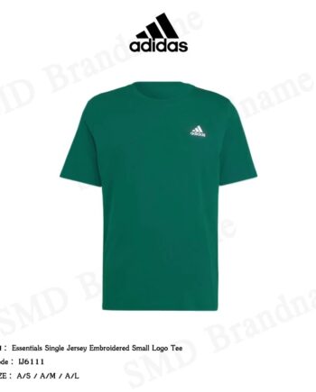 Adidas เสื้อยืดคอกลมผู้ชาย รุ่น Essentials Single Jersey Embroidered Small Logo Tee Code: IJ6111