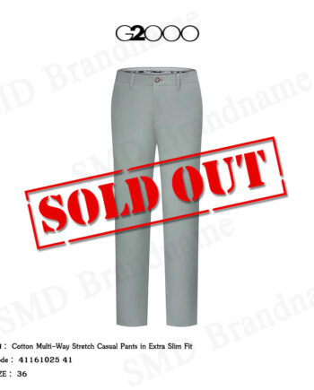 G2000 กางเกงสแล็คผู้ชาย ขายาว ทำงาน รุ่น Cotton Multi-Way Stretch Casual Pants in Extra Slim Fit Code: 4116102541