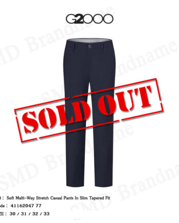 G2000 กางเกงขายาวผู้ชาย รุ่น Soft Multi-Way Stretch Casual Pants In Slim Tapered Fit Code: 4116204777
