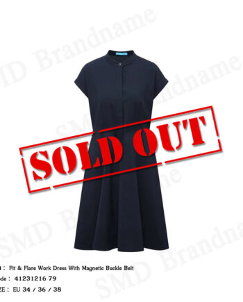 G2000 ชุดเดรสผู้หญิง รุ่น Fit & Flare Work Dress With Magnetic Buckle Belt Code: 4123121679