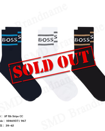 Hugo Boss ถุงเท้า รุ่น 3P Rib Stripe CC Code: 50469371 967