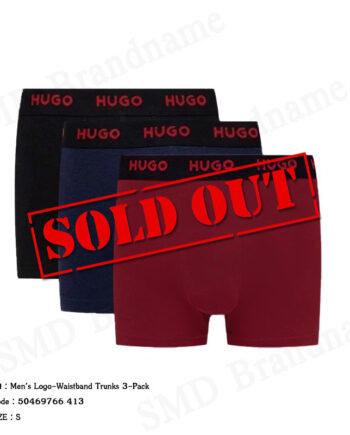 Hugo Boss กางเกงชั้นในผู้ชาย รุ่น Men's Logo-Waistband Trunks 3-Pack Code: 50469766 413