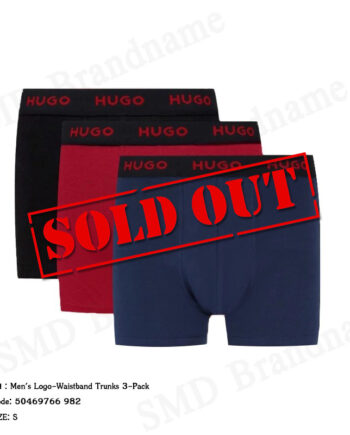 Hugo Boss กางเกงชั้นในผู้ชาย รุ่น Men's Logo-Waistband Trunks 3-Pack Code: 50469766 982