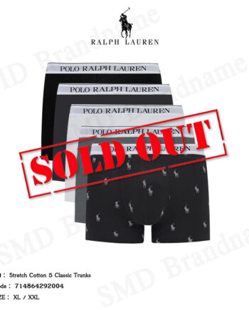 Polo Ralph Lauren กางเกงชั้นในผู้ชาย รุ่น Stretch Cotton 5 Classic Trunks Code: 714864292004