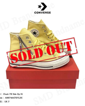 Converse รองเท้าผ้าใบ รุ่น Chuck 70 Side Zip Hi Code: A00745CF2YLXX