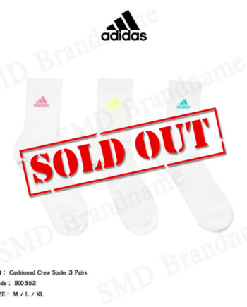 Adidas ถุงเท้า รุ่น Cushioned Crew Socks 3 Pairs Code: IK0352