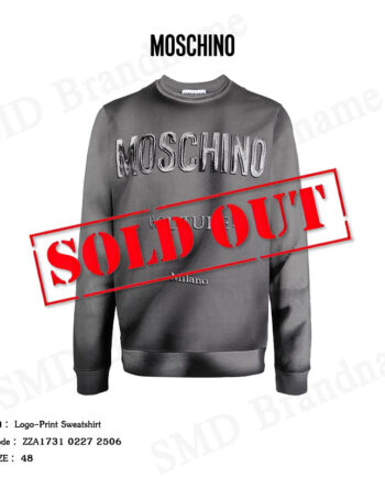 Moschino เสื้อสเวตเตอร์ รุ่น Logo-Print Sweatshirt Code: ZZA1731 0227 2506