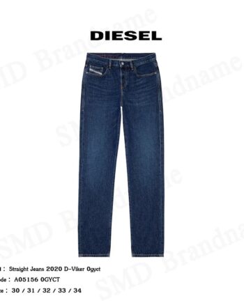 Diesel กางเกงยีนส์ผู้ชาย รุ่น Straight Jeans 2020 D-Viker 0gyct Code: A05156 0GYCT