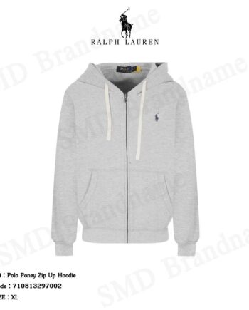 Polo Ralph Lauren เสื้อสเวตเตอร์แขนยาวผู้ชาย รุ่น Polo Poney Zip Up Hoodie Code: 710813297002