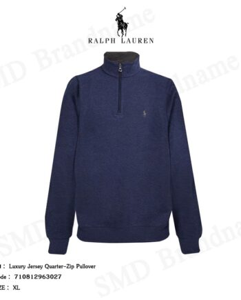 Polo Ralph Lauren เสื้อยืดแขนยาวผู้ชาย รุ่น Luxury Jersey Quarter-Zip Pullover Code: 710812963027