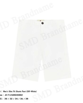 John Henry กางเกงขาสั้นผู้ชาย รุ่น Men's Slim Fit Shorts Pant (Off-White) Code: JH F124MSHSM02