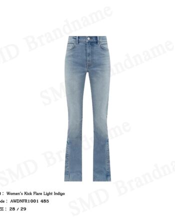 Amiri กางเกงยีนส์ รุ่น Women's Kick Flare Light Indigo Code: AWDNFR1001 485