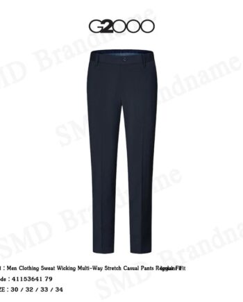 G2000 กางเกงสแล็คผู้ชาย ทำงาน รุ่น Men Clothing Sweat Wicking Multi-Way Stretch Casual Pants Regular Fit Code: 41153641 79