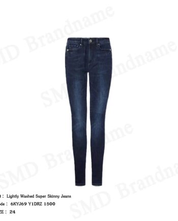 Armani Exchange กางเกงยีนส์ผู้หญิง รุ่น Lightly Washed Super Skinny Jeans Code: 6KYJ69 Y1DRZ 1500