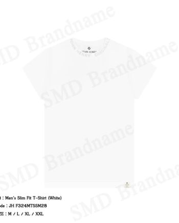 John Henry เสื้อยืดคอกลมผู้ชาย รุ่น Men's Slim Fit T-Shirt (White) Code: JH F324MTSSM28