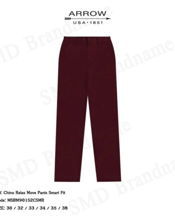 Arrow กางเกงขายาวผู้ชาย รุ่น Chino Relax Move Pants Smart Fit Code: MSBM901S2CSMR