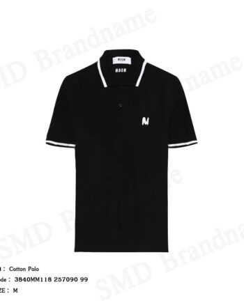MSGM เสื้อโปโลผู้ชาย รุ่น Cotton Polo Code: 3840MM118 257090 99