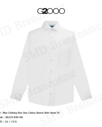 G2000 เสื้อเชิ้ตแขนยาวผู้ชาย รุ่น Men Clothing Non-Iron Cotton Stretch Shirt Smart Fit Code: 36121432 00