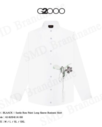 G2000 เสื้อเชิ้ตแขนยาวผู้ชาย รุ่น BLAACK | Savile Row Paint Long Sleeve Business Shirt Code: 41420414 00