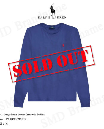 Polo Ralph Lauren เสื้อยืดคอกลมแขนยาวผู้หญิง รุ่น Long-Sleeve Jersey Crewneck T-Shirt Code: 211898699017
