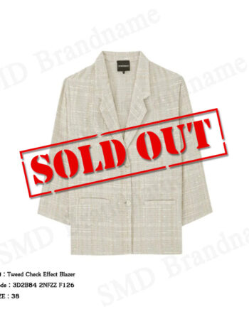 Emporio Armani เสื้อสูทผู้หญิง รุ่น Tweed Check Effect Blazer Code: 3D2B84 2NFZZ F126