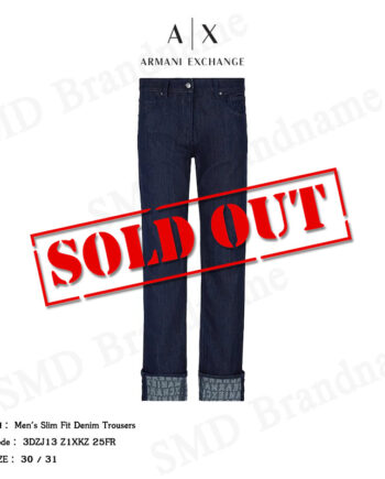 Armani Exchange กางเกงยีนส์ รุ่น Men's Slim Fit Denim Trousers Code: 3DZJ13 Z1XKZ 25FR