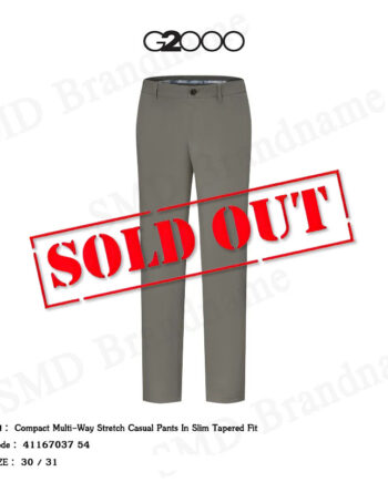 G2000 กางเกงสแล็ค ขายาว ทำงาน รุ่น Compact Multi-Way Stretch Casual Pants In Slim Tapered Fit Code: 41167037 54