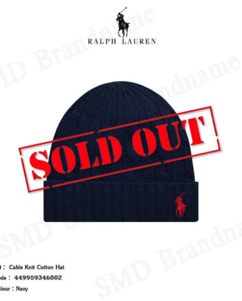 Polo Ralph Lauren หมวกบีนนี่ รุ่น Cable Knit Cotton Hat Code: 449959346002