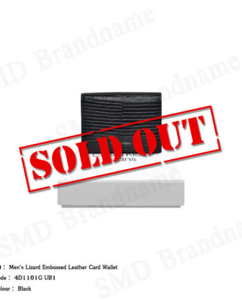 Calvin Klein กระเป๋าใส่การ์ด รุ่น Men's Lizard Embossed Leather Card Wallet Code: 4D1101G UB1