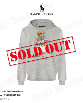 Polo Ralph Lauren เสื้อสเวตเตอร์แขนยาวผู้ชาย รุ่น Polo Bear Fleece Hoodie Code: 710853309036