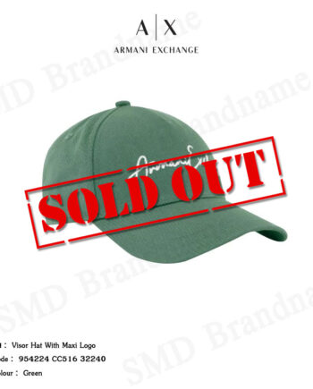Armani Exchange หมวกแก็ป รุ่น Visor Hat With Maxi Logo Code: 954224 CC516 32240