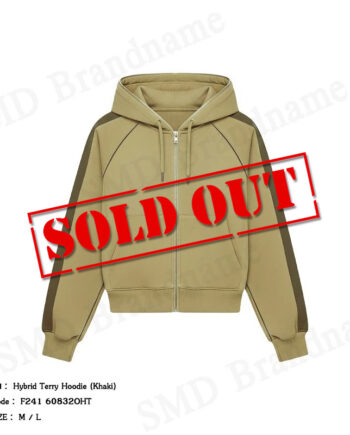 3.1 Phillip Lim เสื้อสเวตเตอร์ผู้หญิง รุ่น Hybrid Terry Hoodie (Khaki) Code: F241-60832OHT