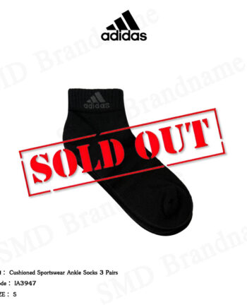 Adidas ถุงเท้า รุ่น Cushioned Sportswear Ankle Socks 3 Pairs Code: IA3947