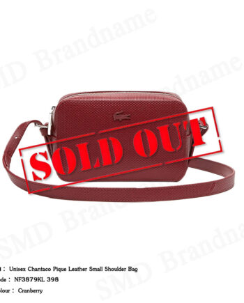 Lacoste กระเป๋าสะพายข้าง รุ่น Unisex Chantaco Pique Leather Small Shoulder Bag Code: NF3879KL 398