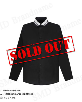Armani Exchange เสื้อเชิ้ตแขนยาวผู้ชาย รุ่น Slim Fit Cotton Shirt Code: XM000198 AF10192 MB107
