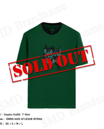 Armani Exchange เสื้อยืดคอกลมผู้ชาย รุ่น Graphic Graffiti T-Shirt Code: XM001450 AF10358 M7096