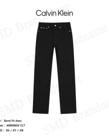 Calvin Klein กางเกงยีนส์ผู้หญิง รุ่น Barrel Fit Jeans Code: 40WK822 CLT