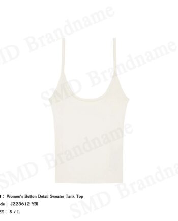 Calvin Klein Jeans เสื้อสายเดี่ยวผู้หญิง รุ่น Women's Button Detail Sweater Tank Top Code: J223612 YBI