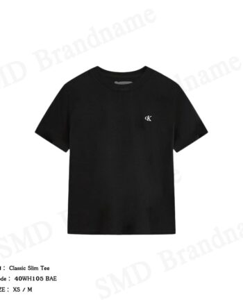 Calvin Klein เสื้อยืดคอกลมผู้หญิง รุ่น Classic Slim Tee Code: 40WH105 BAE