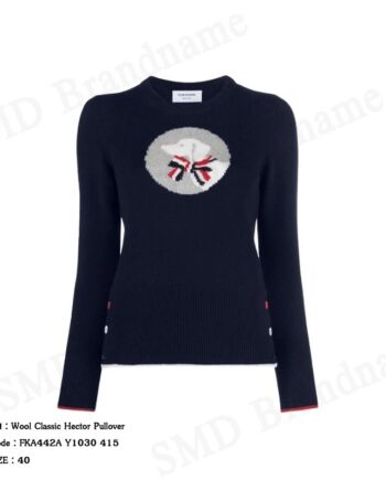 Thom Browne เสื้อสเวตเตอร์แขนยาวผู้หญิง รุ่น Wool Classic Hector Pullover Code: FKA442A Y1030 415