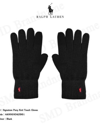 Polo Ralph Lauren ถุงมือ รุ่น Signature Pony Knit Touch Gloves Code: 449959342001