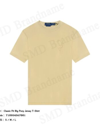 Polo Ralph Lauren เสื้อยืดคอกลมผู้ชาย รุ่น Classic Fit Big Pony Jersey T-Shirt Code: 710954567001