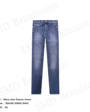 Emporio Armani กางเกงยีนส์ผู้หญิง รุ่น Skinny Jeans Emporio Armani Code: 3D2J20 2DM3Z 0943