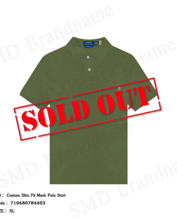 Polo Ralph Lauren เสื้อโปโลผู้ชาย รุ่น Custom Slim Fit Mesh Polo Shirt Code: 710680784403