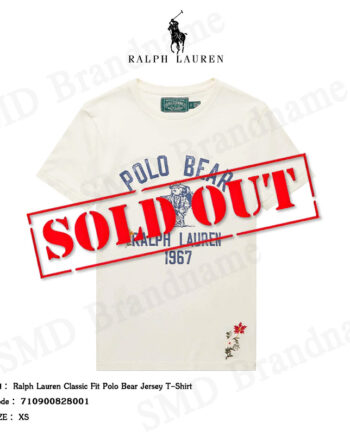 Polo Country เสื้อยืดคอกลม รุ่น Ralph Lauren Classic Fit Polo Bear Jersey T-Shirt Code: 710900828001